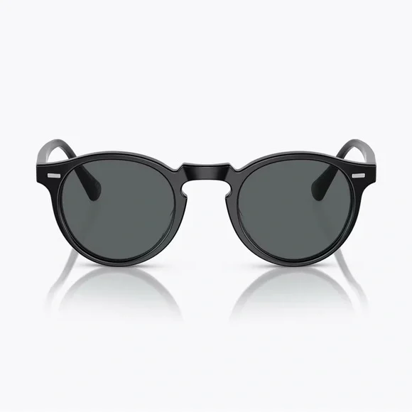 Oliver Peoples Gregory Peck Black Sunglasses - Picture 1 of 9